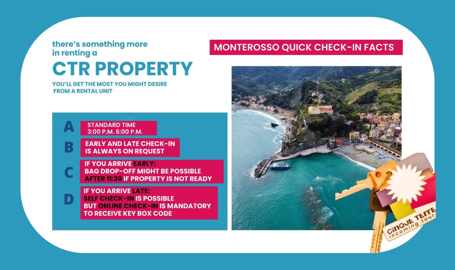 Scimiscià 2-bedroom Apartment with AC Monterosso al Mare Extérieur photo